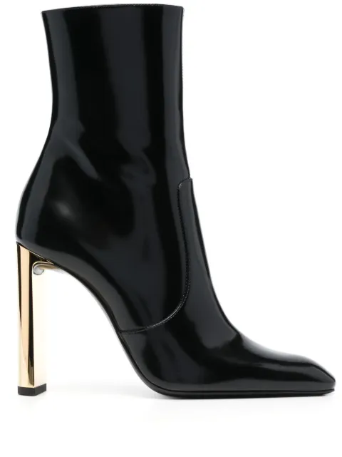 Saint Laurent Auteuil 100mm leather boots Black 755201AACGX