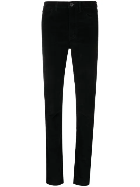 3x1 Kaya Split washed slim-fit trousers Black 31W31E29VC0002