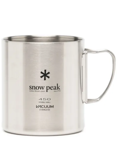 Snow Peak MG-214 logo-print cup Silver MG214