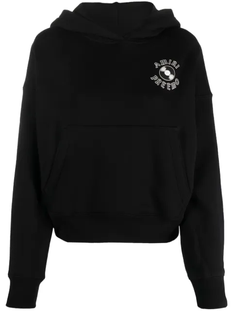 AMIRI Premier Records Cocoon cotton hoodie Black AW23WJH001