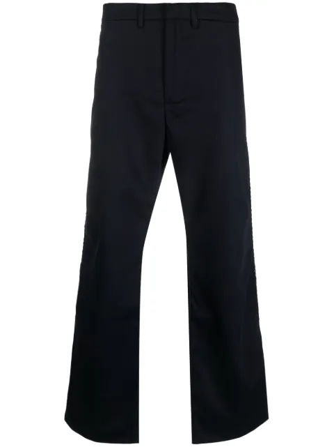Wales Bonner studded cotton bootcut trousers Blue MTR04CO01