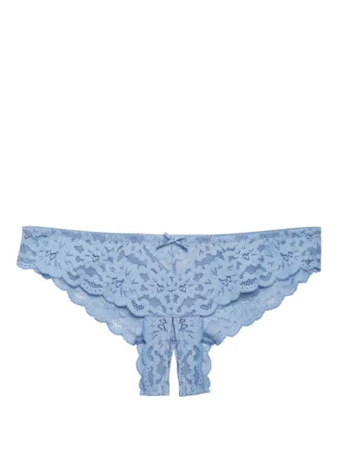 Fleur Du Mal Charlotte crotchless panty Purple PY01240853