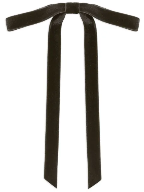 Jennifer Behr Aida velvet bow-barrette Black 48GB8BLACK