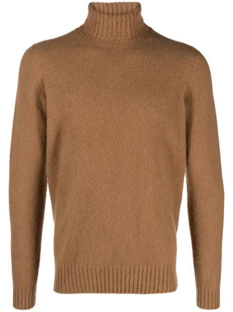 Drumohr roll-neck lambs wool jumper Neutrals D8W104G