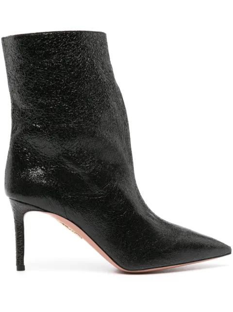 Aquazzura Matignon 75mm ankle boots Black MGNMIDB0NKG000