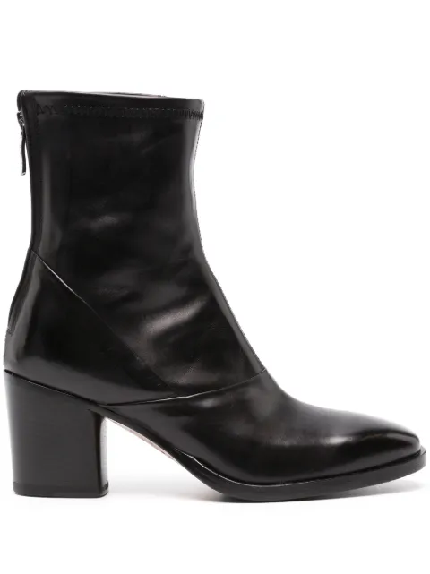 Alberto Fasciani Ursula 70mm leather ankle boots Black URSULA