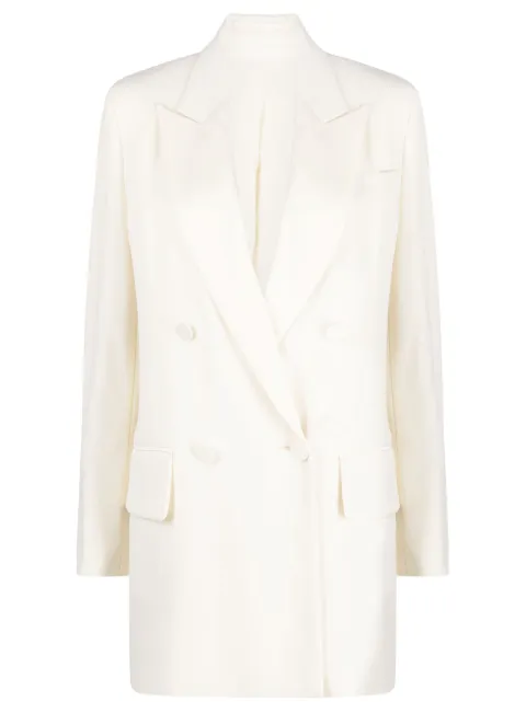 Max Mara double-breasted virgin wool blazer Neutrals 2310460137600