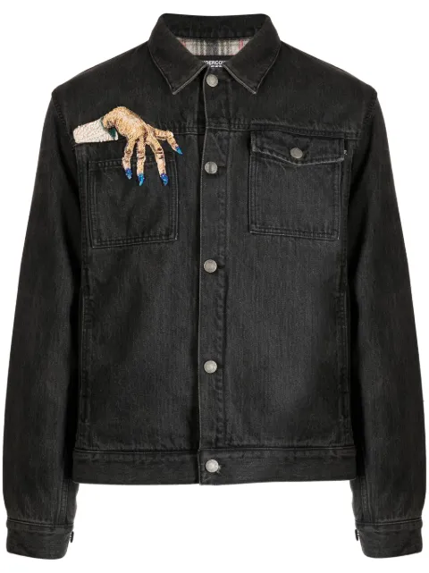 Undercover patch-detail wool-blend jacket Grey UC2C4212