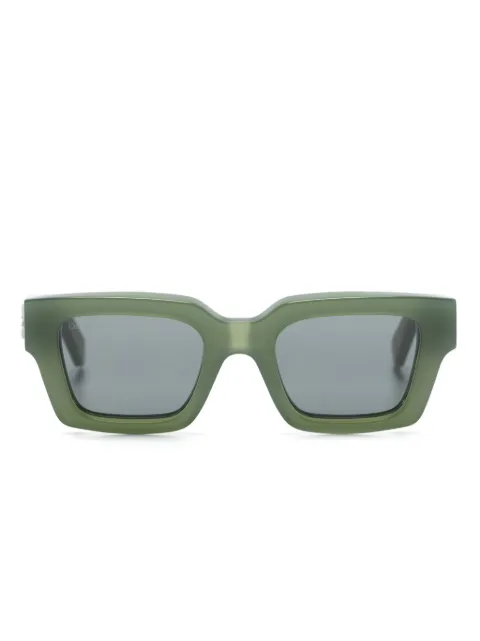 Off-White Eyewear Virgil rectangle-frame sunglasses Green OERI008C99PLA0015507