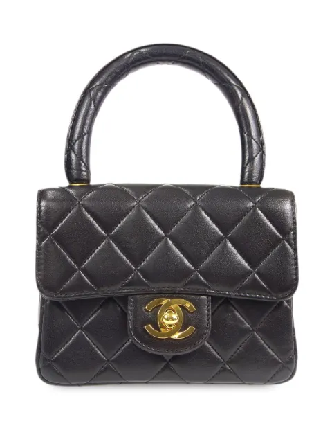 CHANEL Pre-Owned 1990s mini Square Classic Flap handbag Black 96841