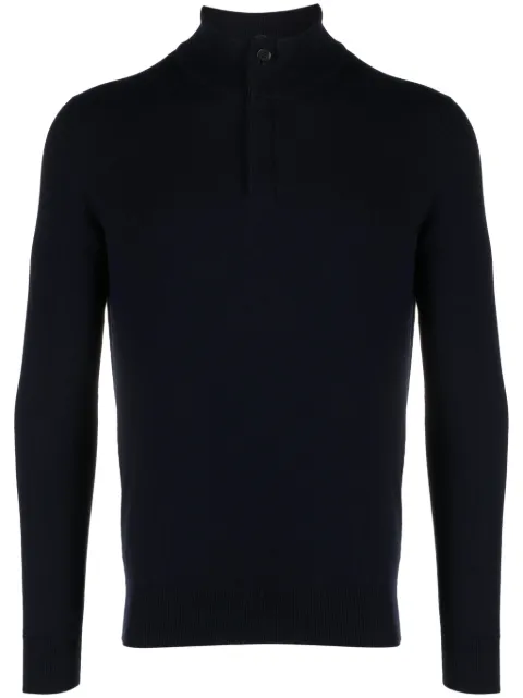 Zegna half-zip cashmere jumper Blue E8K10127