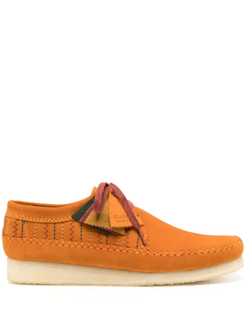 Clarks Originals Weaver suede lace-up shoes Orange 26174517