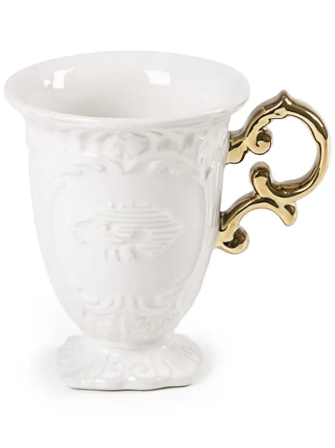 Seletti Wares embossed-baroque mugs (set of two) White 09865X2
