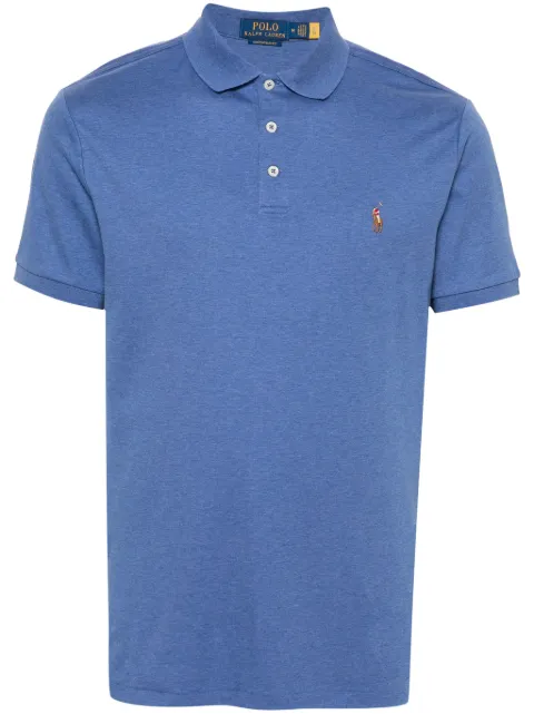 Polo Ralph Lauren embroidered-logo cotton polo shirt Blue 710713130008