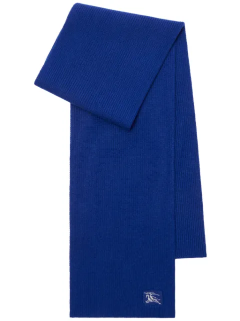 Burberry EKD-embroidered cashmere scarf Blue 8085770