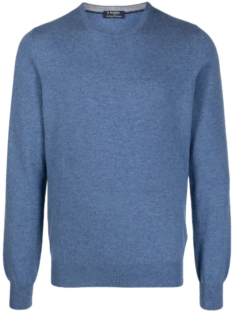 Barba fine-knit cashmere jumper Blue M02315590555670783