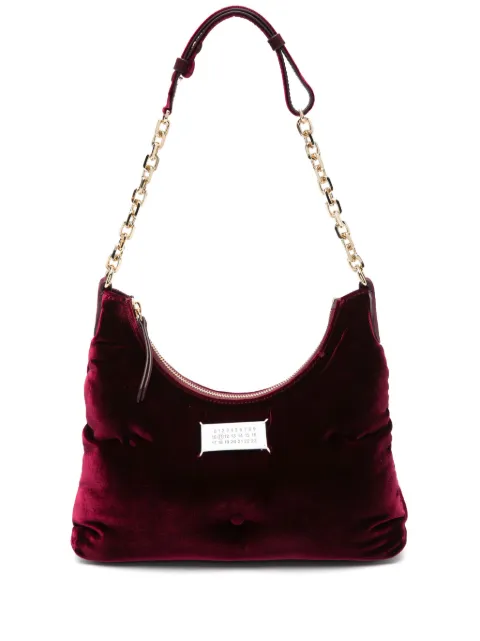 Maison Margiela small Glam Slam velvet shoulder bag Red SB1WG0057P6426