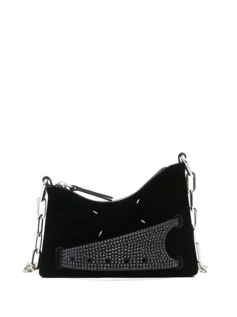 Maison Margiela small Snatched leather shoulder bag Black SB1WG0055P6427