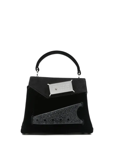 Maison Margiela small Snatched suede tote bag Black S56WG0168P6427