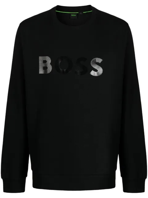 BOSS Salbo Mirror cotton sweatshirt Black 50510482