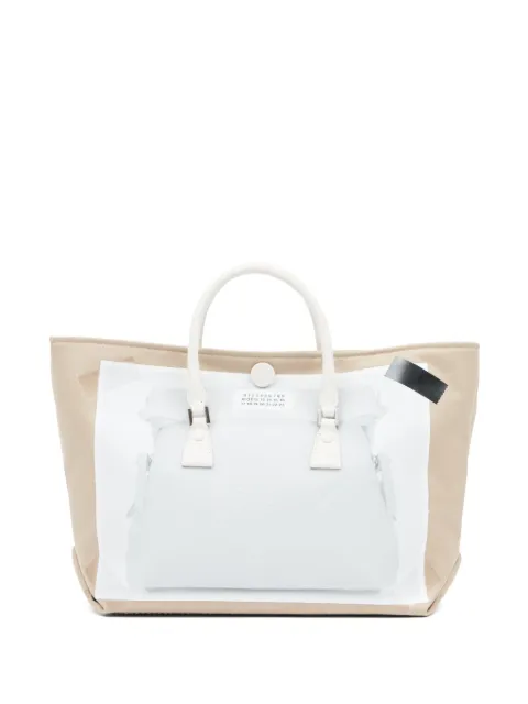 Maison Margiela micro 5AC trompe-l'oeil top-handle bag Neutrals SB1WC0008P6436