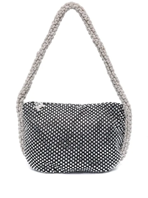 Rosantica Amelia crystal-embellished tote bag Black B17557