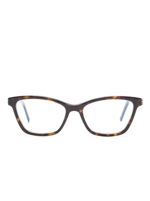 Saint Laurent Eyewear SLM128 tortoiseshell square glasses Brown SLM128
