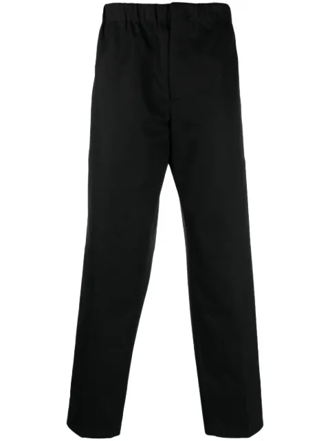 Jil Sander straight-leg cotton trousers Black J23KA0005J45167