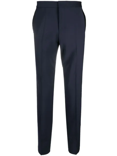 HUGO tapered-leg chino trousers Blue 50476482