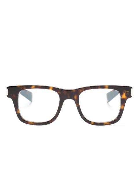 Saint Laurent Eyewear SL5640PT 009 rectangle-frame glasses Brown SL564OPT