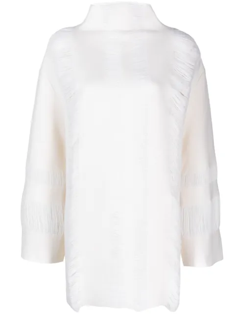 MRZ roll-neck drop-shoulder jumper White 0128