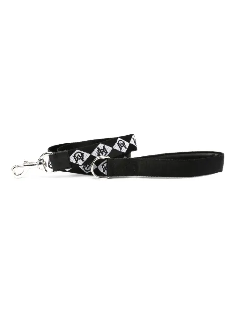 Moncler monogram-pattern two-tone dog leash Black I209O3G000150U257