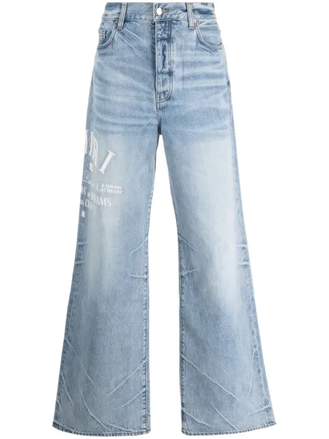 AMIRI Arts District wide-leg jeans Blue AW23MDF008