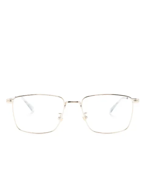 Montblanc nose-pads square-frame glasses Gold MB0308O