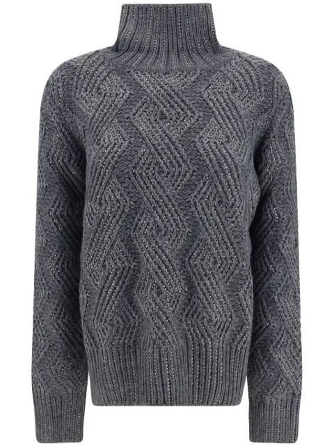 Ermanno Scervino cable-knit jumper Grey D435M757CTHSK