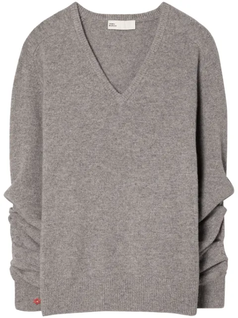 Tory Burch V-neck sweater Grey 154349