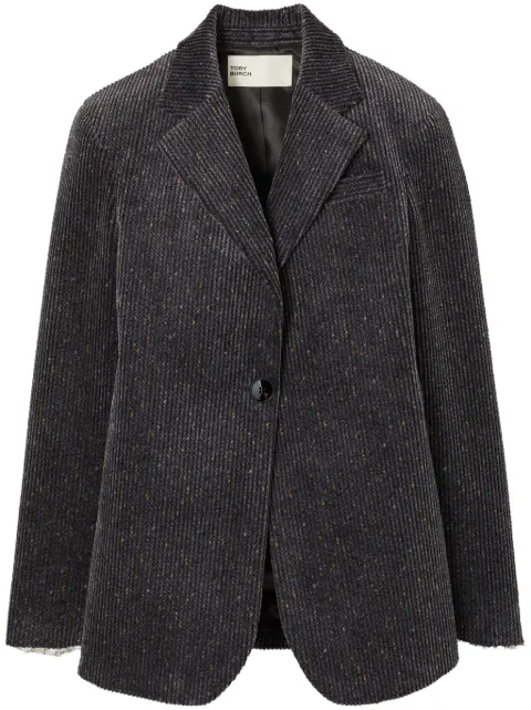 Tory Burch cinched corduroy blazer Grey 155910
