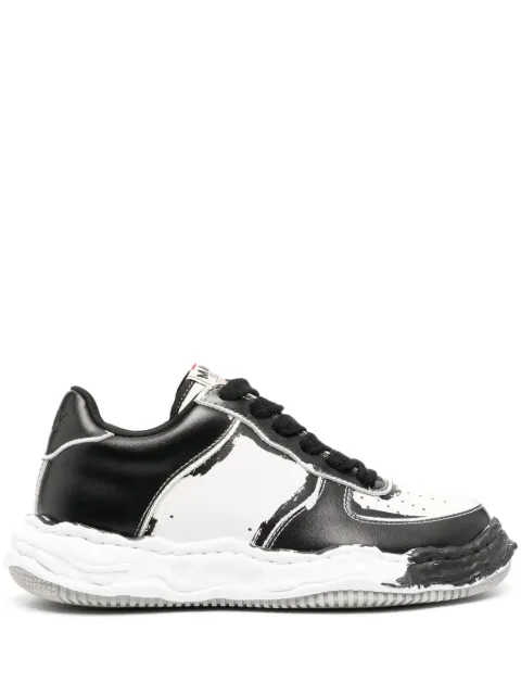 Maison MIHARA YASUHIRO logo-patch faded-effect sneakers White A11FW725