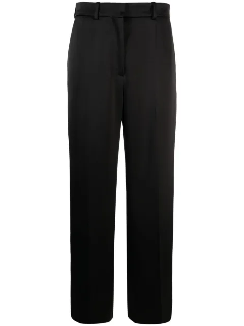 Lanvin satin-finish straight-leg trousers Black RWTR00105822H23