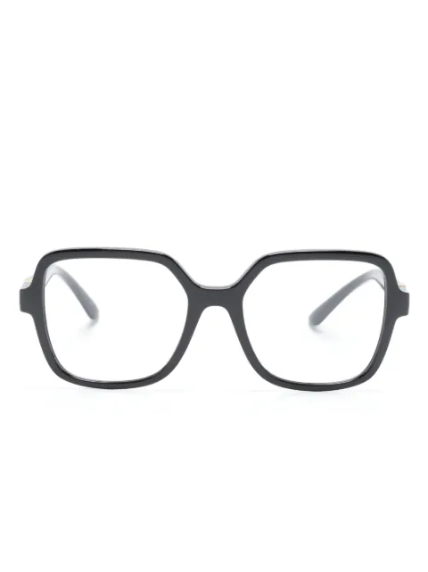 Dolce & Gabbana Eyewear logo-plaque square-frame glasses Black DG5105U