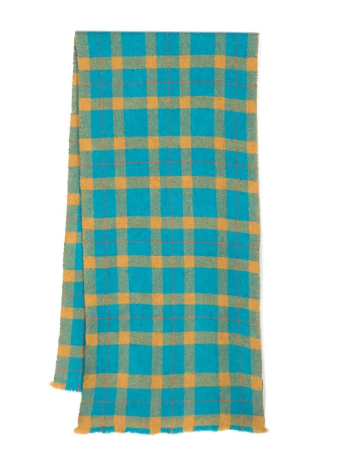 Altea checked knitted scarf Blue 2360353