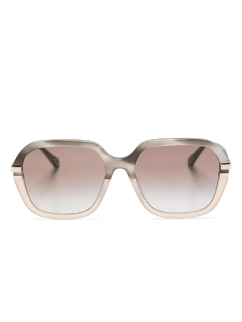 Chloé Eyewear ombré-effect square-frame sunglasses Neutrals CH0204S