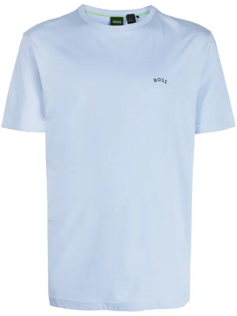 BOSS logo-appliqué cotton T-shirt Blue 50469062
