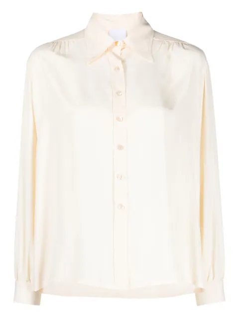 Merci button-up long-sleeve shirt Neutrals C366