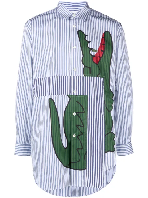 Comme Des Garçons Shirt x Lacoste graphic-print shirt White FLB008
