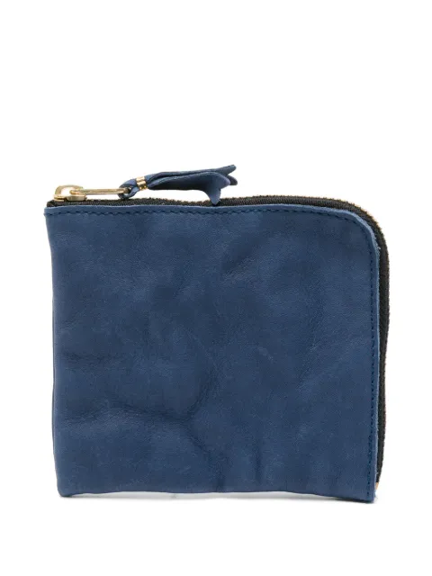 Comme Des Garçons Wallet grained leather wallet Blue SA3100WW
