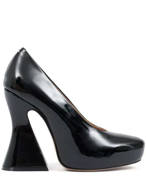 Maison Margiela Sketch 120mm patent-leather pumps Black S58WL0254P4347