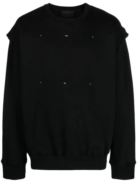 HELIOT EMIL crew-neck cotton sweatshirt Black HEM08052