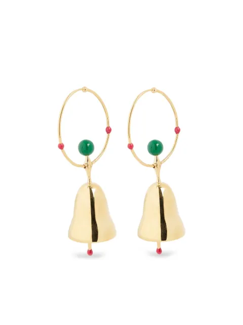 Rabanne Bell hoop earrings Gold 23HBB0311MET083