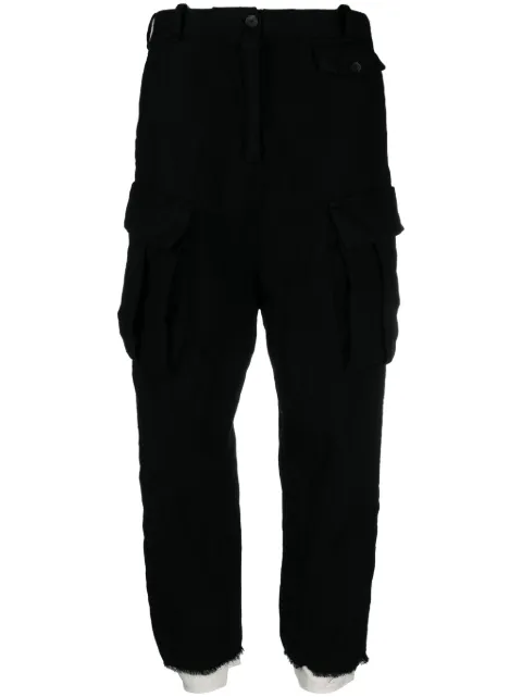 Masnada cropped cargo trousers Black 7513